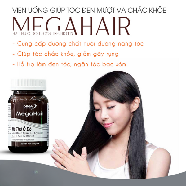 Viên uống Megahair Hà Thủ Ô Đỏ