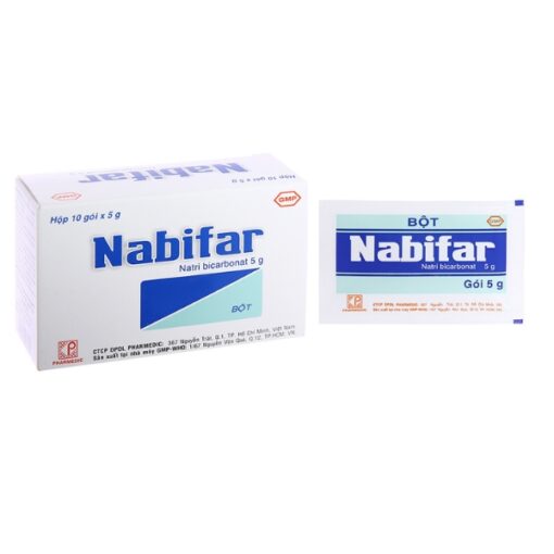 Bột Nabifar vệ sinh phụ khoa, khử mùi hôi (hộp 10 gói x 5g)