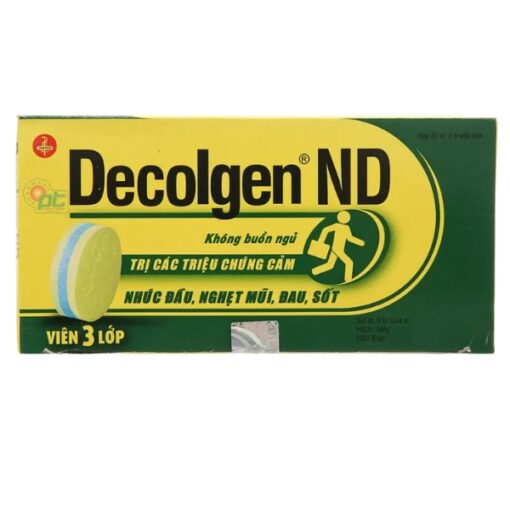 Decolgen ND trị các triệu chứng cảm sốt, viêm mũi dị ứng (hộp 100 viên)