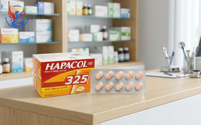 Thuốc Hapacol 325mg giảm đau, hạ sốt (Hộp 10 Vỉ x 10 Viên)