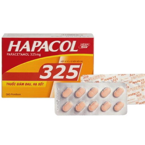 Hapacol 325mg giảm đau, hạ sốt (hộp 100 viên)