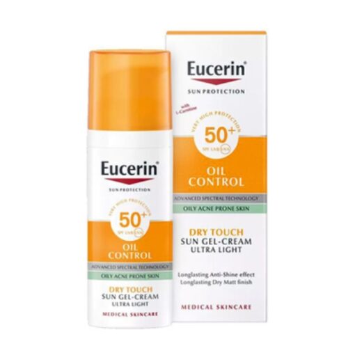 Kem chống nắng kiểm soát nhờn Eucerin Sun Dry Touch Cc Oil Control SPF 50+ (tuýp 50ml)