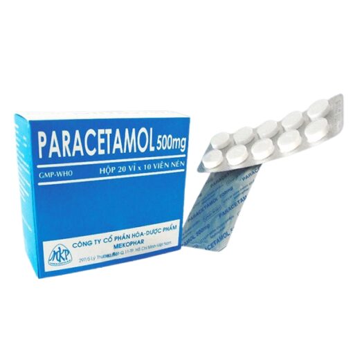 paracetamol 500mg meko giam dau ha sot tu nhe den vua hop 200 vien 2