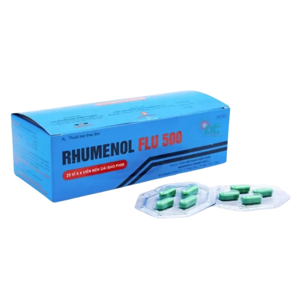 rhumenol-flu-500-dieu-tri-cac-trieu-chung-cam-sot-thong-thuong-(hop-25-vi-x-4-vien) Rhumenol Flu 500 điều trị các triệu chứng cảm sốt thông thường (hộp 25 vỉ x 4 viên)