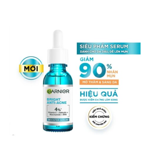 Serum Garnier Giảm Mụn Mờ Thâm Cho Da Dầu, Mụn 30ml