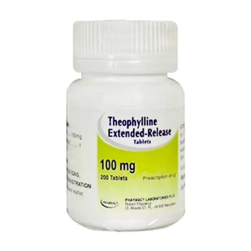 Theophylline Extended-Release 100mg trị hen suyễn (lọ 200 viên)