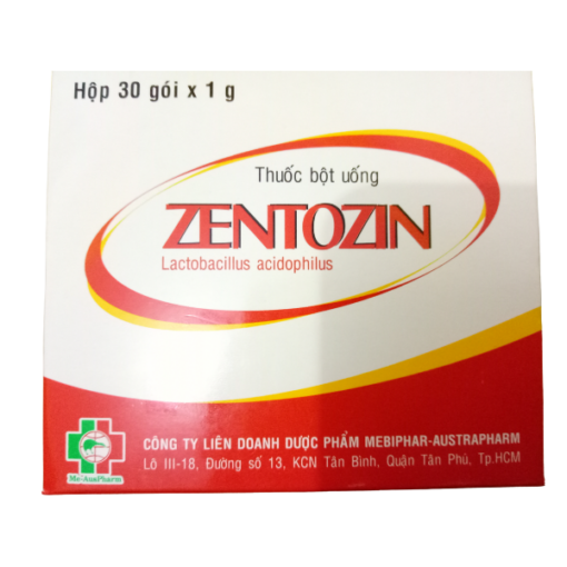 Thuốc bột uống Zentozin (Hộp 30 gói x 1g)