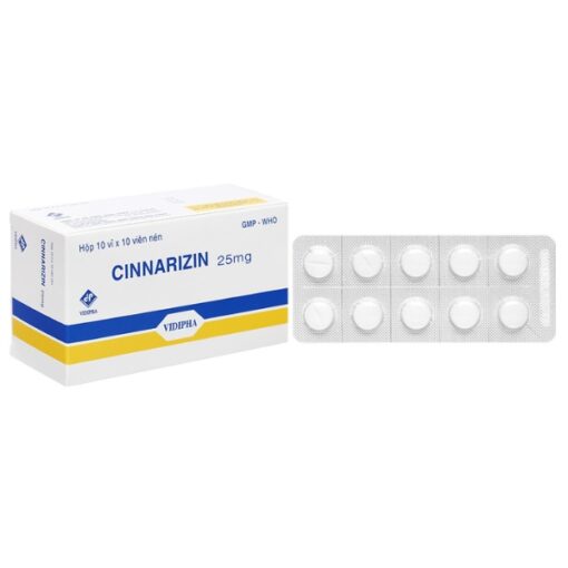 Thuốc Cinarizin Nghệ An điều trị rối loạn tiều đình (hộp 500 viên)