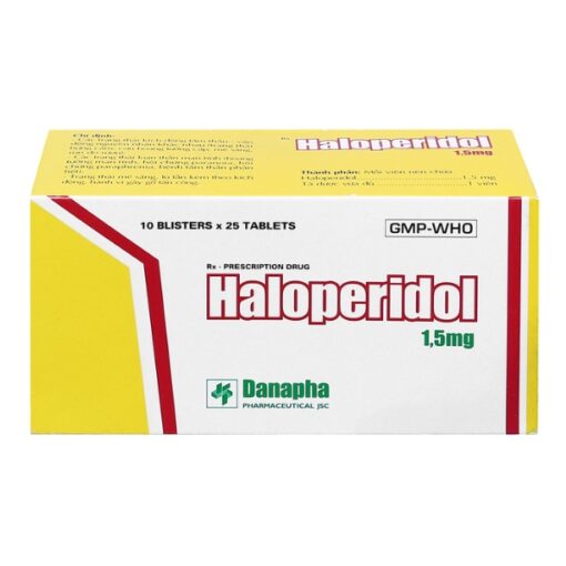 Thuốc Haloperidol 1,5mg điều trị tâm thần phân liệt (hộp 250 viên)