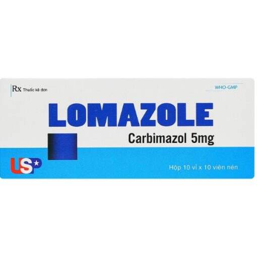 Thuốc Lomazole điều trị cường giáp (hộp 10 vỉ x 10 viên)