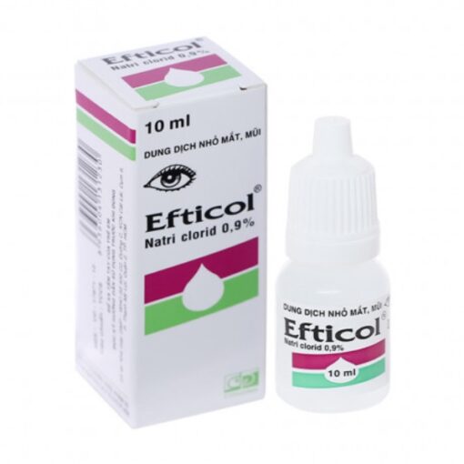 Thuốc nhỏ mắt, mũi Efticol giúp vệ sinh mắt, mũi (lọ 10ml)