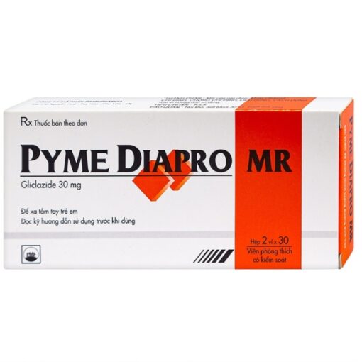 Thuốc Pyme Diapro MR 30 điều trị đái tháo đường tuýp 2 (hộp 2 vỉ x 30 viên)