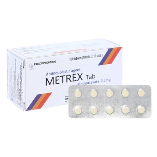 Thuốc trị khối u, vảy nến nặng Metrex Tab Hộp 100 viên