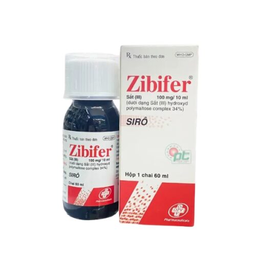 Zibifer OPV 100mg/10ml điều trị thiếu máu, thiếu sắt (hộp 60ml)