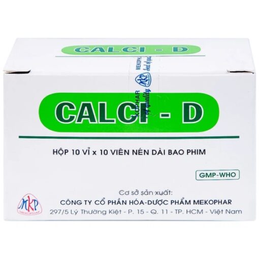 Calci D MKP bổ sung Calci, phòng ngừa loãng xương (hộp 100 viên)