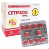 Cetirizin 10mg Donaipharm điều trị viêm mũi dị ứng, mày đay (hộp 100 viên)