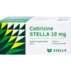 Cetirizine Stella 10mg điều trị viêm mũi dị ứng, mề đay (hộp 100 viên)