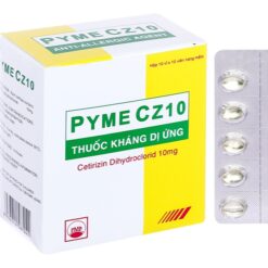 Pyme Cz10 điều trị viêm mũi dị ứng, mề đay (hộp 100 viên)