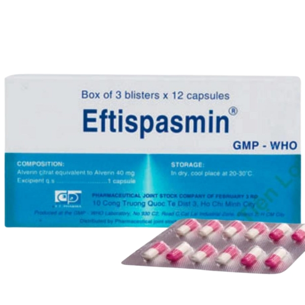 Spassarin 40mg điều trị chứng co thắt cơ trơn ở đường tiêu hóa (hộp 30 viên)