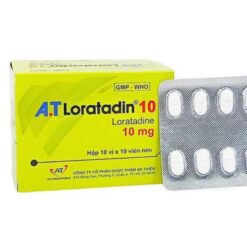 Thuốc A.T Loratadin 10mg điều trị viêm mũi dị ứng (hộp 100 viên)