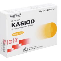 Thuốc Kasiod điều trị lỵ amid đường ruột, tiêu chảy (hộp 100 viên)
