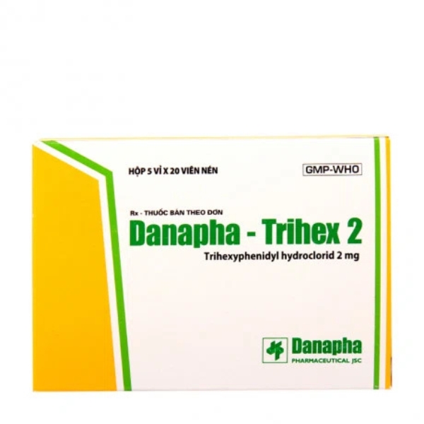 Thuốc Trihex 2mg điều trị hỗ trợ triệu chứng Parkinson (hộp 100 viên)
