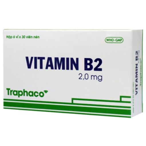 vitamin b2 2mg traphaco dieu tri tinh trang thieu vitamin b2 hop 180 vien 1