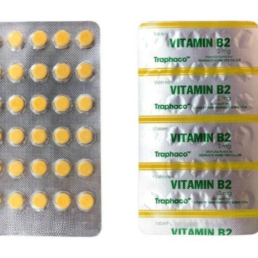 vitamin b2 2mg traphaco dieu tri tinh trang thieu vitamin b2 hop 180 vien 2