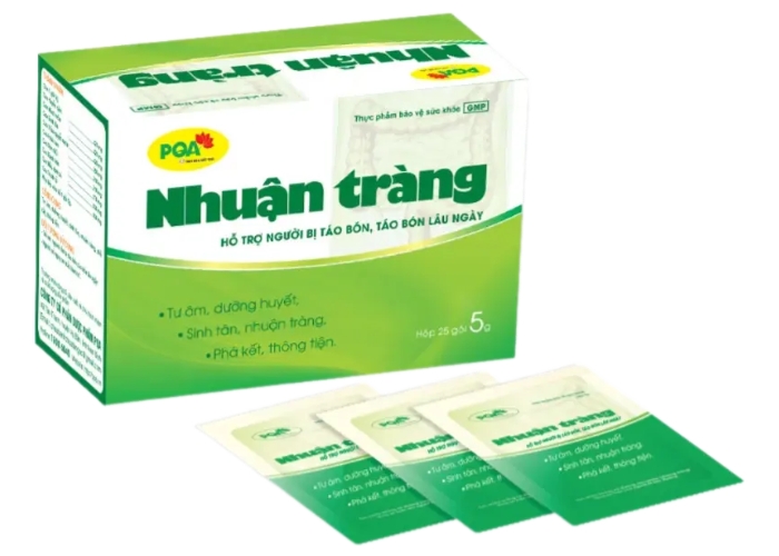 Cốm Nhuận Tràng PQA hỗ trợ người bị táo bón 5g (Hộp 25 gói)