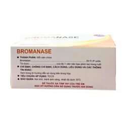 Thuốc Bromanase điều trị viêm sưng, phù nề ( Hộp 10 vỉ x 10 viên)