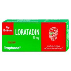 Thuốc Traphaco Loratadin 10mg giảm viêm mũi dị ứng (Hộp 10 viên nén)