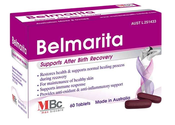 Viên uống Belmarita phục hồi sức khỏe sau sinh (Hộp 60 viên)