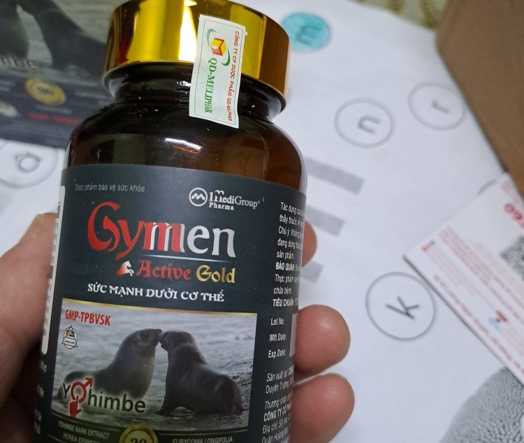 Viên uống Gymen Active Gold giúp bổ thận, tráng dương, tăng cường sinh lý (30 viên)