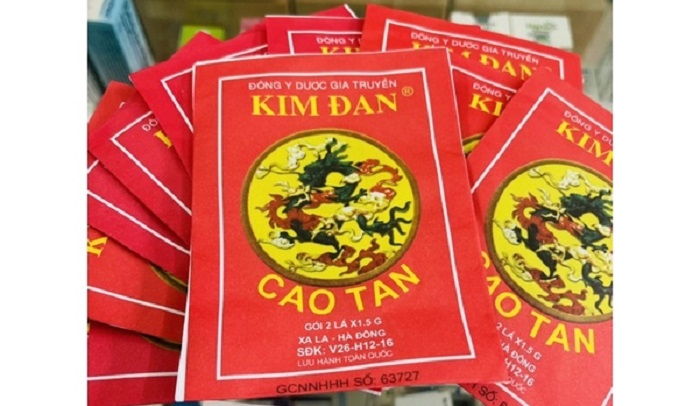 Miếng dán Cao Tan Kim Đan điều trị quai bị, viêm tấy (2 lá x 1.5g)