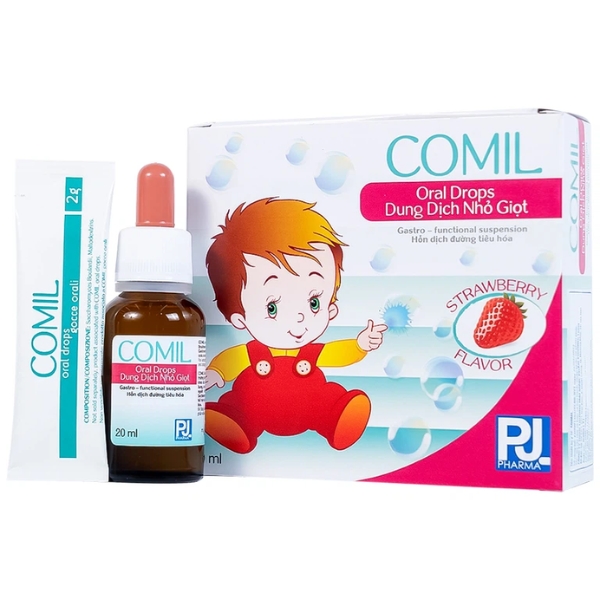 Dung dịch nhỏ giọt Comil cải thiện hệ tiêu hóa ở trẻ (Chai 20ml) Dung dịch nhỏ giọt Comil cải thiện hệ tiêu hóa ở trẻ (Chai 20ml)