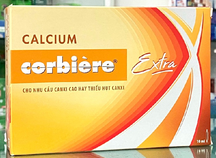 Dung dịch uống Calcium Corbière Extra Sanofi bổ sung canxi, hỗ trợ điều trị loãng xương (3 vỉ x 10 ống x 10ml)