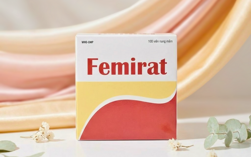 Thuốc Femirat điều trị và dự phòng thiếu sắt, acid folic (Hộp 10 vỉ x 10 viên)