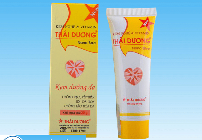 Kem nghệ và vitamin Thái Dương Nano Bạc dưỡng da, nhanh liền sẹo, mờ vết thâm, nám (20g)