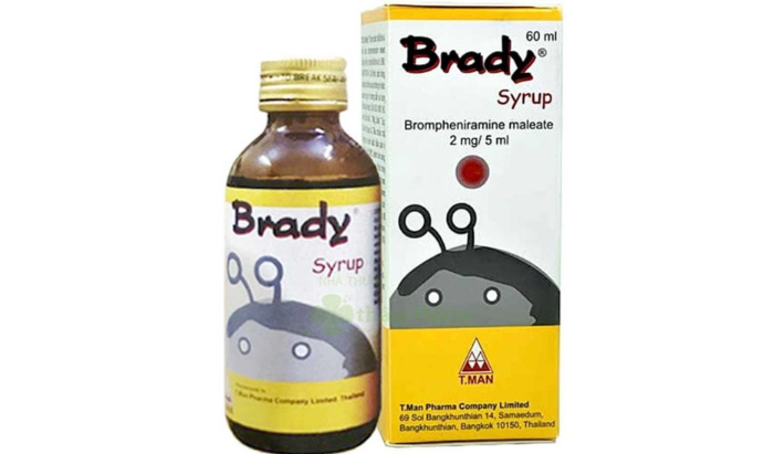 Siro Brady điều trị viêm mũi dị ứng, hắt hơi (60ml)