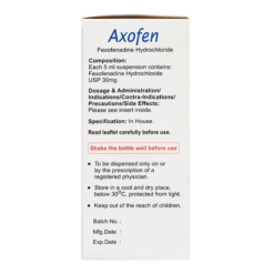Thuốc Axofen điều trị viêm mũi dị ứng, mày đay (Chai 50ml)