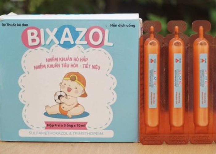 Thuốc Bixazol trị nhiễm khuẩn hô hấp, tiêu hóa, tiết niệu (hộp 4 vỉ x 5 ống x 10ml)