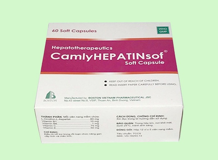 Thuốc Camlyhepatinsof Boston hỗ trợ điều trị rối loạn chức năng gan (12 vỉ x 5 viên)