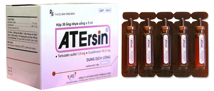 Thuốc ATErsin điều trị hen suyễn, viêm phế quản (30 ống x 5ml)