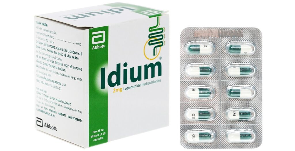 Thuốc Idium 2mg trị tiêu chảy (10 vỉ x 10 viên)