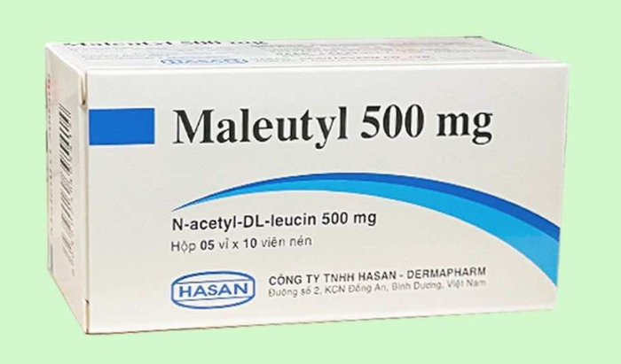 Thuốc Maleutyl 500mg Hasan điều trị cơn chóng mặt (5 vỉ x 10 viên)