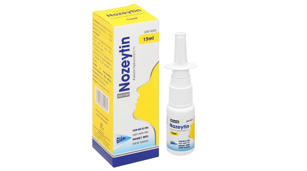 Thuốc xịt mũi Nozeytin Gia Nguyễn điều trị viêm mũi dị ứng, sổ mũi, hắt hơi, ngứa mũi (15ml)