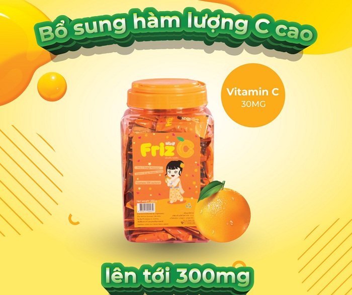 Viên Ngậm Bổ Sung Vitamin Friz C ( Hộp 100 gói )