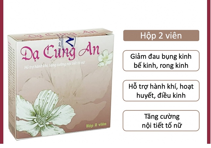 Viên uống giảm tác dụng phụ thuốc tránh thai Dạ Cung An (Hộp 2 viên)