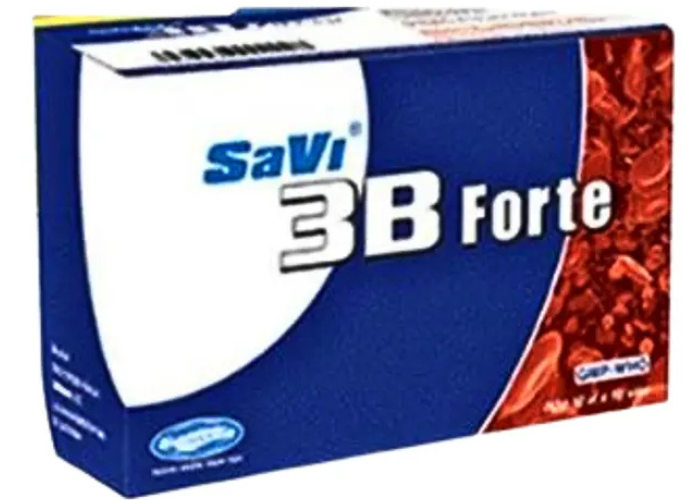 Viên SaVi 3B Forte uống giúp điều trị thiếu viamin nhóm B (10 vỉ x 10 viên )