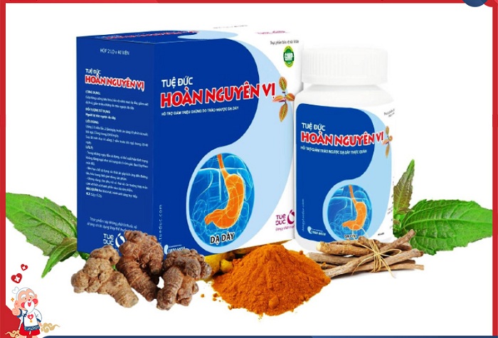 Viên uống Tuệ Đức Hoàn Nguyên Vị hỗ trợ giảm trào ngược dạ dày thực quản (2 lọ x 40 viên)